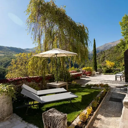 Medieval Tower In Sibillini Mountains Park