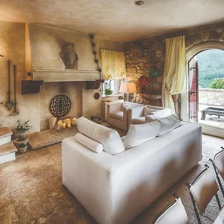 Medieval Tower In Sibillini Mountains Park Vetice