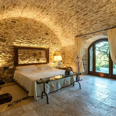 Medieval Tower In Sibillini Mountains Park