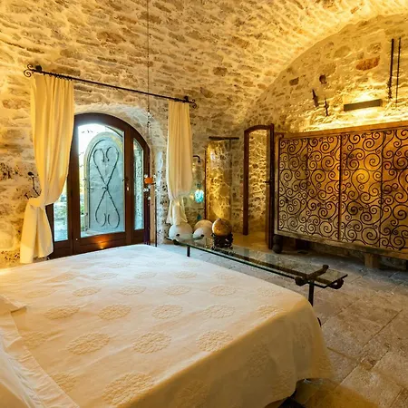 Medieval Tower In Sibillini Mountains Park