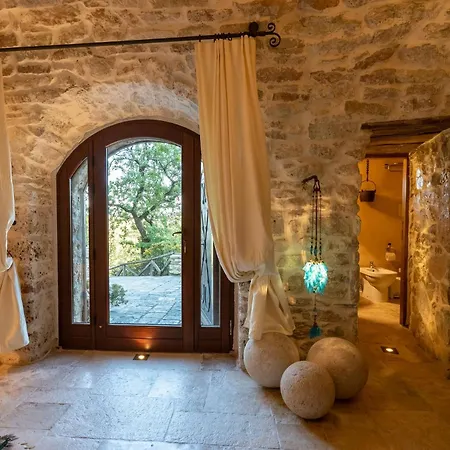 Medieval Tower In Sibillini Mountains Park