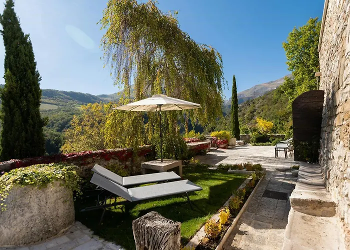 Medieval Tower In Sibillini Mountains Park