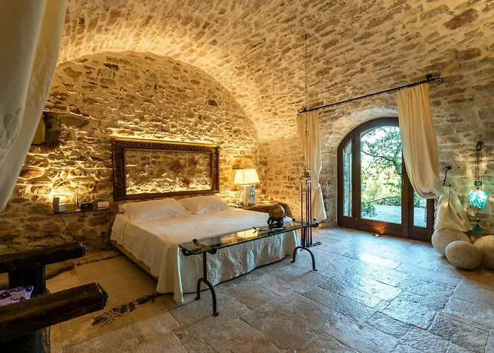 Medieval Tower In Sibillini Mountains Park