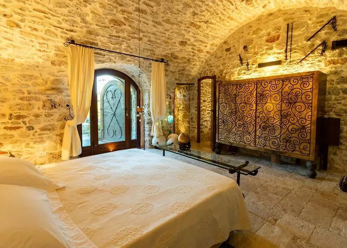 Medieval Tower In Sibillini Mountains Park