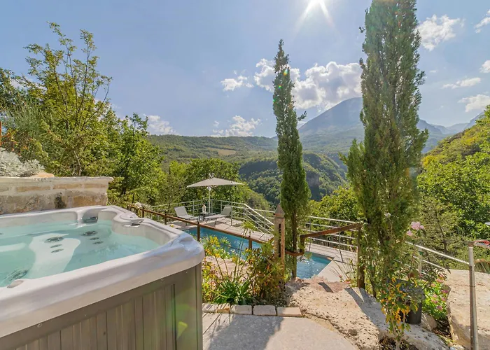 Medieval Tower In Sibillini Mountains Park