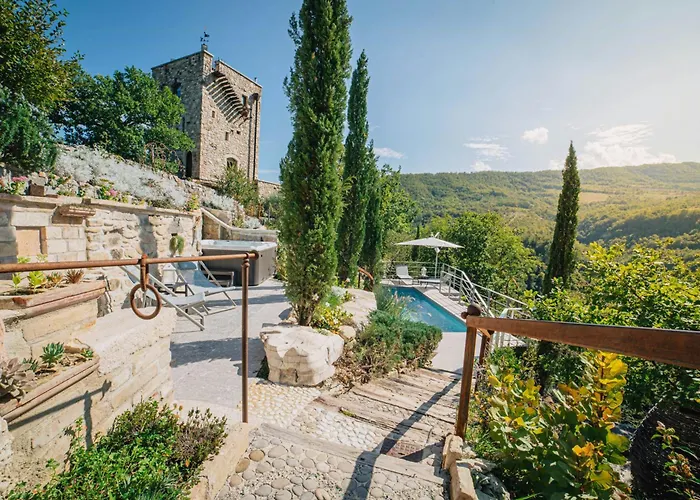 Medieval Tower In Sibillini Mountains Park * Vetice
